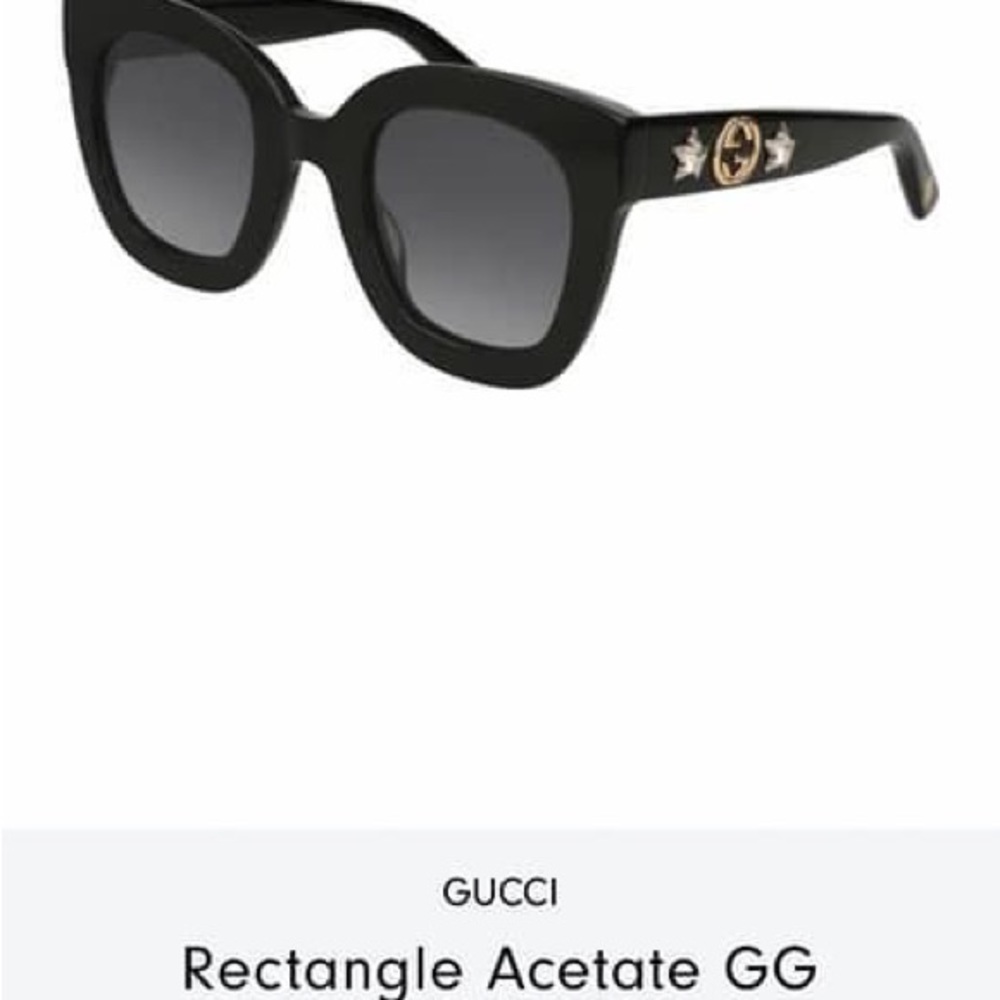 Gucci rectangle star sunglasses
